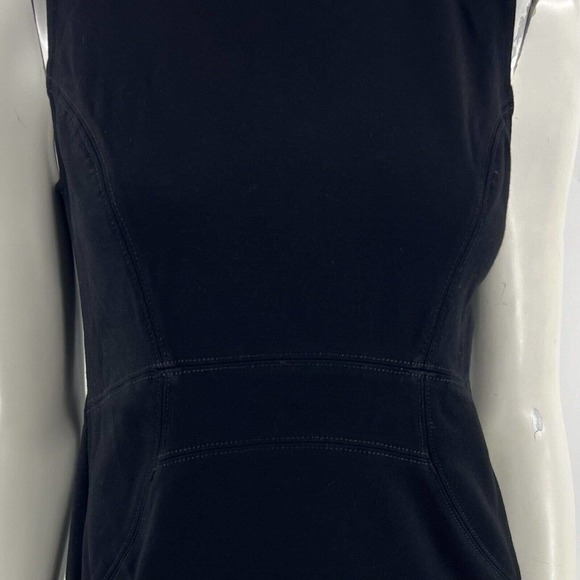 Ann Taylor Loft Sheath Dress Sz 6 Black Sleeveless Career - Picture 2 of 5